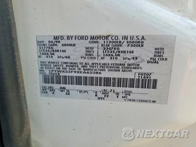 Zdjęcie 12 z 12 samochodu: 1999 FORD F350 SUPER DUTY VIN:1FTWX33F9XEA62386 - miniatura