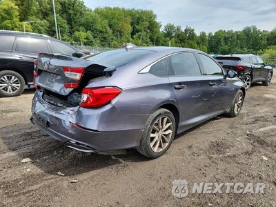 Trzecie zdjęcie samochodu z tyłu: 2021 HONDA ACCORD LX VIN:1HGCV1F10MA077179 - miniatura