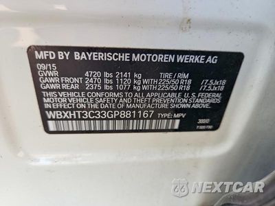 Zdjęcie 13 z 13 samochodu: 2016 BMW X1 XDRIVE28I VIN:WBXHT3C33GP881167 - miniatura