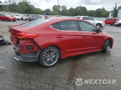 Trzecie zdjęcie samochodu z tyłu: 2017 HYUNDAI ELANTRA SPORT VIN:KMHD04LB4HU354271 - miniatura