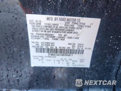 Zdjęcie 13 z 13 samochodu: 2011 FORD FLEX LIMITED VIN:2FMGK5DCXBBD06811 - miniatura