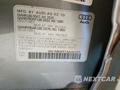 Zdjęcie 13 z 13 samochodu: 2010 AUDI Q5 PREMIUM PLUS VIN:WA1MKAFP1AA083255 - miniatura