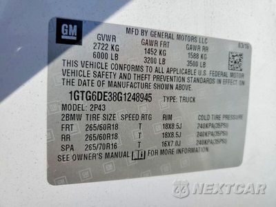 Zdjęcie 12 z 12 samochodu: 2016 GMC CANYON SLT VIN:1GTG6DE38G1248945 - miniatura