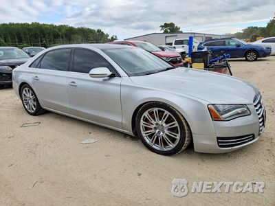 Czwarte zdjęcie samochodu z boku: 2012 AUDI A8 L QUATTRO VIN:WAURVAFD9CN006120 - miniatura