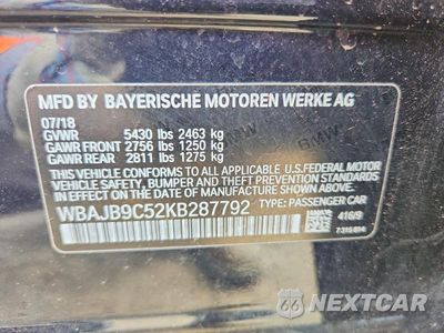 Zdjęcie 12 z 12 samochodu: 2019 BMW M550XI VIN:WBAJB9C52KB287792 - miniatura