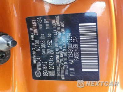 Zdjęcie 12 z 12 samochodu: 2013 HYUNDAI VELOSTER TURBO VIN:KMHTC6AE0DU131294 - miniatura