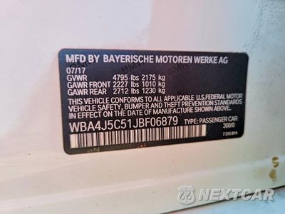 Zdjęcie 12 z 12 samochodu: 2018 BMW 440I GRAN COUPE VIN:WBA4J5C51JBF06879 - miniatura