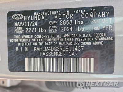 Zdjęcie 13 z 13 samochodu: 2024 HYUNDAI ELANTRA SEL VIN:KMHLM4DG3RU811437 - miniatura