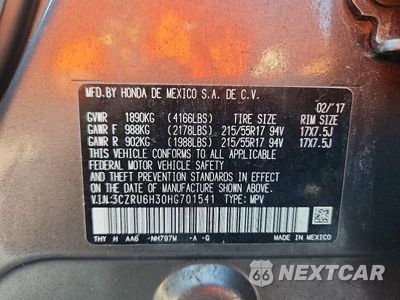Zdjęcie 13 z 13 samochodu: 2017 HONDA HR-V LX VIN:3CZRU6H30HG701541 - miniatura