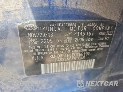 Zdjęcie 12 z 12 samochodu: 2014 HYUNDAI ELANTRA GT BASE VIN:KMHD35LH1EU166191 - miniatura