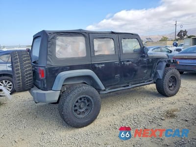 Trzecie zdjęcie samochodu z tyłu: 2008 JEEP WRANGLER UNLIMITED X VIN:1J4GA39108L508353 - miniatura