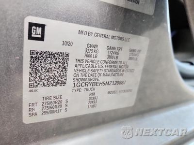 Zdjęcie 12 z 12 samochodu: 2021 CHEVROLET SILVERADO K1500 CUSTOM VIN:1GCRYBEH5MZ120887 - miniatura