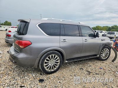 Trzecie zdjęcie samochodu z tyłu: 2016 INFINITI QX80 BASE VIN:JN8AZ2NE5G9124043 - miniatura
