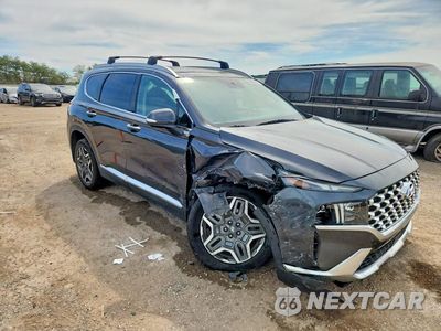 Czwarte zdjęcie samochodu z boku: 2021 HYUNDAI SANTA FE LIMITED VIN:5NMS4DAL6MH369626 - miniatura