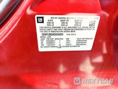 Zdjęcie 13 z 13 samochodu: 2012 CHEVROLET EQUINOX LT VIN:2GNFLDE58C6259254 - miniatura