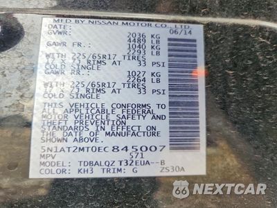 Zdjęcie 13 z 13 samochodu: 2014 NISSAN ROGUE SV VIN:5N1AT2MT0EC845007 - miniatura
