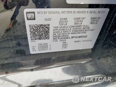 Zdjęcie 12 z 12 samochodu: 2023 GMC SIERRA K1500 DENALI VIN:3GTUUGEL3PG189542 - miniatura