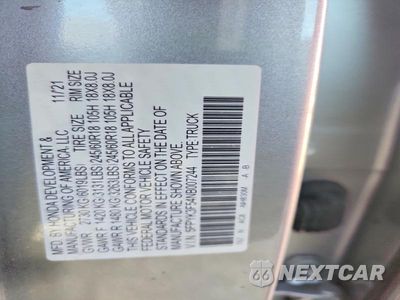 Zdjęcie 12 z 12 samochodu: 2022 HONDA RIDGELINE RTL VIN:5FPYK3F54NB007244 - miniatura