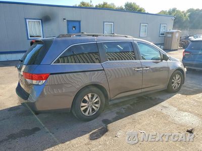 Trzecie zdjęcie samochodu z tyłu: 2015 HONDA ODYSSEY EXL VIN:5FNRL5H64FB037891 - miniatura