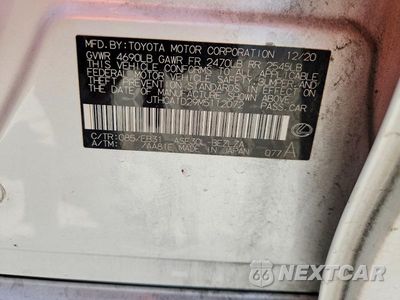 Zdjęcie 12 z 12 samochodu: 2021 LEXUS IS 300 VIN:JTHCA1D29M5112072 - miniatura