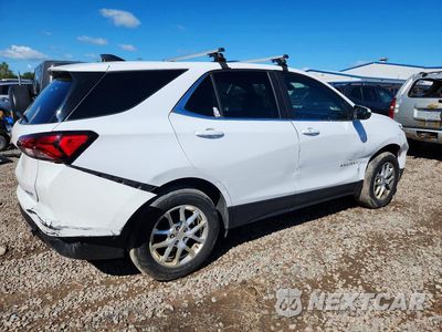 Trzecie zdjęcie samochodu z tyłu: 2022 CHEVROLET EQUINOX LT VIN:3GNAXTEV4NL134906 - miniatura