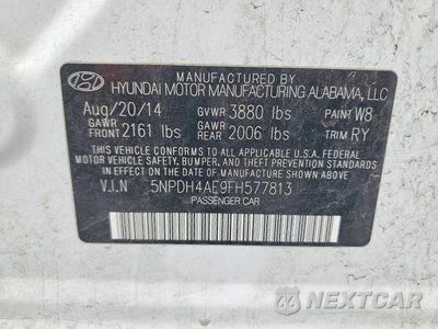 Zdjęcie 13 z 13 samochodu: 2015 HYUNDAI ELANTRA SE VIN:5NPDH4AE9FH577813 - miniatura