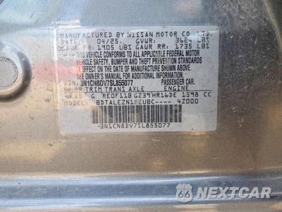 Zdjęcie 12 z 12 samochodu: 2025 NISSAN VERSA S VIN:3N1CN8DV7SL855077 - miniatura