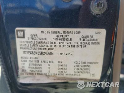 Zdjęcie 13 z 13 samochodu: 2005 CADILLAC ESCALADE LUXURY VIN:1GYEK63N85R246608 - miniatura