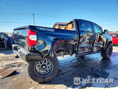 Trzecie zdjęcie samochodu z tyłu: 2021 TOYOTA TUNDRA 1794 EDITION VIN:5TFAY5F16MX038100 - miniatura
