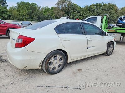 Trzecie zdjęcie samochodu z tyłu: 2012 HONDA CIVIC HYB 4D L VIN:JHMFB4F31CS007298 - miniatura