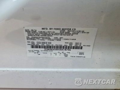 Zdjęcie 14 z 14 samochodu: 2016 FORD FLEX SEL VIN:2FMHK6C8XGBA18706 - miniatura