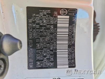 Zdjęcie 13 z 13 samochodu: 2015 TOYOTA COROLLA S VIN:2T1BURHEXFC334374 - miniatura