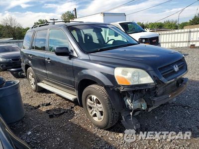 Czwarte zdjęcie samochodu z boku: 2005 HONDA PILOT EXL VIN:2HKYF18625H517634 - miniatura