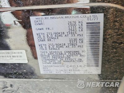 Zdjęcie 13 z 13 samochodu: 2023 NISSAN PATHFINDER S VIN:5N1DR3AA1PC240162 - miniatura