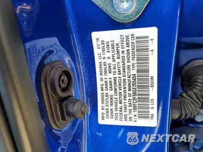 Zdjęcie 12 z 12 samochodu: 2016 HONDA CIVIC LX VIN:19XFC2F58GE205454 - miniatura