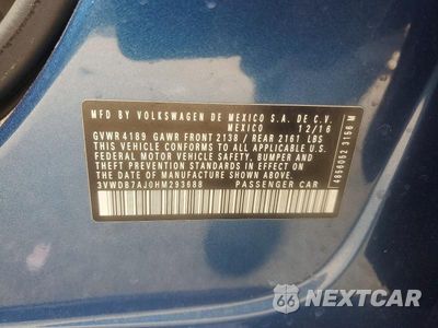 Zdjęcie 12 z 12 samochodu: 2017 VOLKSWAGEN JETTA SE VIN:3VWDB7AJ0HM293688 - miniatura