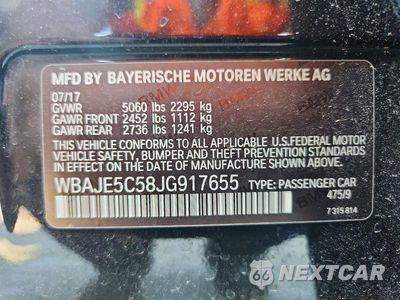 Zdjęcie 13 z 13 samochodu: 2018 BMW 540 I VIN:WBAJE5C58JG917655 - miniatura