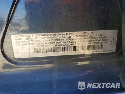 Zdjęcie 12 z 12 samochodu: 2010 VOLKSWAGEN JETTA S VIN:3VWKZ7AJ2AM667369 - miniatura
