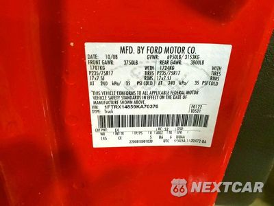 Zdjęcie 12 z 12 samochodu: 2009 FORD F150 SUPER CAB VIN:1FTRX14859KA70376 - miniatura