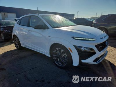 Czwarte zdjęcie samochodu z boku: 2022 HYUNDAI KONA N LINE VIN:KM8K3CA32NU796420 - miniatura