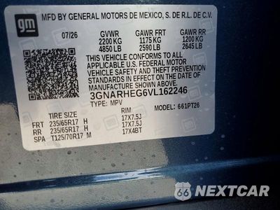 Zdjęcie 13 z 13 samochodu: 2027 CHEVROLET EQUINOX LT VIN:3GNARHEG6VL162246 - miniatura