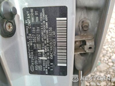 Zdjęcie 13 z 13 samochodu: 2012 HYUNDAI ACCENT GLS VIN:KMHCT4AE8CU116156 - miniatura