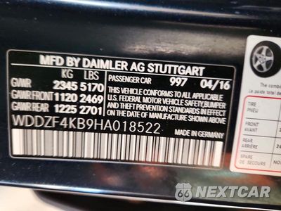Zdjęcie 12 z 12 samochodu: 2017 MERCEDES-BENZ E 300 4MATIC VIN:WDDZF4KB9HA018522 - miniatura