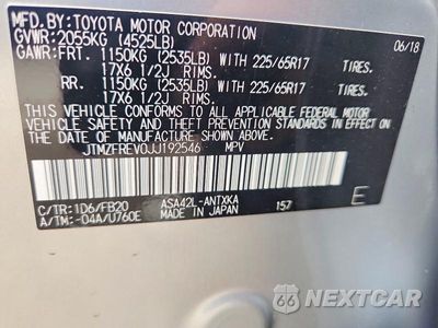 Zdjęcie 13 z 13 samochodu: 2018 TOYOTA RAV4 LE VIN:JTMZFREV0JJ192546 - miniatura