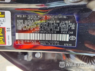 Zdjęcie 12 z 12 samochodu: 2023 TOYOTA CAMRY LE VIN:4T1C11AK8PU752818 - miniatura