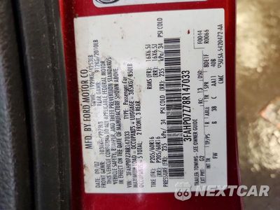 Zdjęcie 12 z 12 samochodu: 2008 FORD FUSION SE VIN:3FAHP07Z78R147033 - miniatura