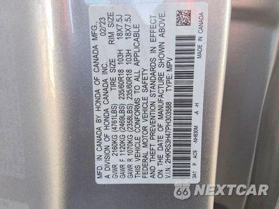Zdjęcie 13 z 13 samochodu: 2023 HONDA CR-V EX VIN:2HKRS3H47PH303588 - miniatura