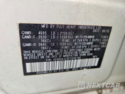 Zdjęcie 13 z 13 samochodu: 2015 SUBARU OUTBACK 2.5I LIMITED VIN:4S4BSAJC8F3346186 - miniatura