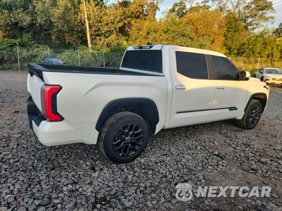 Trzecie zdjęcie samochodu z tyłu: 2024 TOYOTA TUNDRA PLATINUM VIN:5TFNA5DB2RX139160 - miniatura