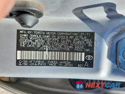 Zdjęcie 12 z 12 samochodu: 2011 TOYOTA PRIUS THREE VIN:JTDKN3DU2B0277938 - miniatura